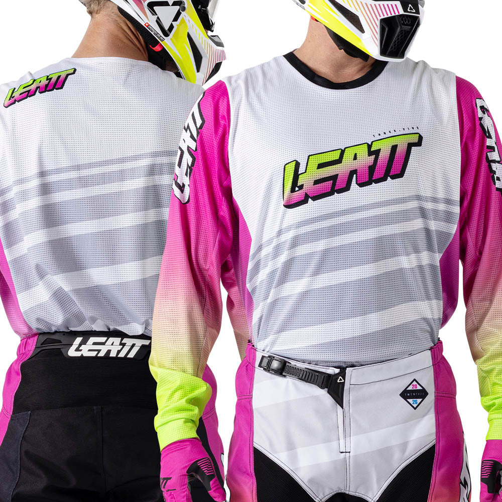 Leatt Moto 3.5 Retro Pink Kit Combo