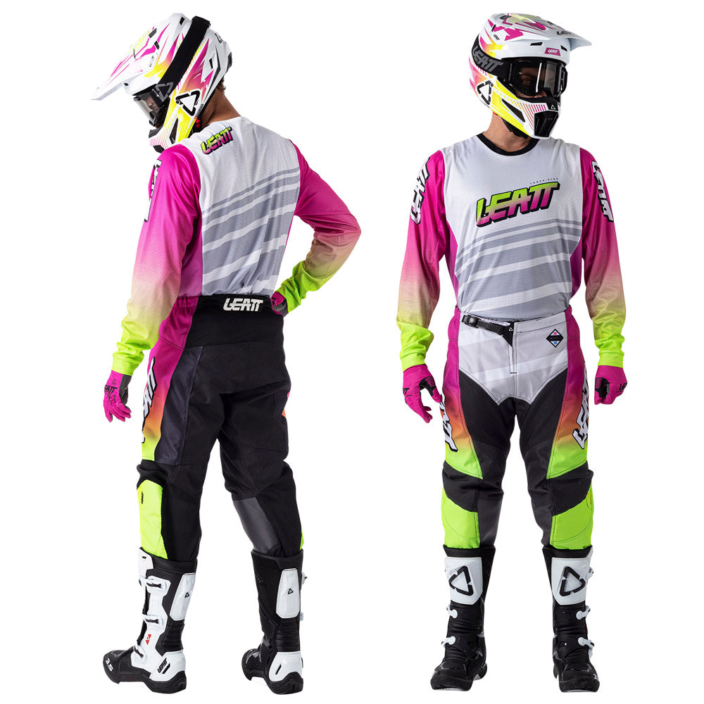 Leatt Moto 3.5 Retro Pink Kit Combo