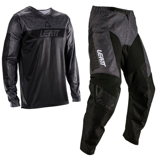 Leatt Moto 3.5 Stealth Black Grey Kit Combo