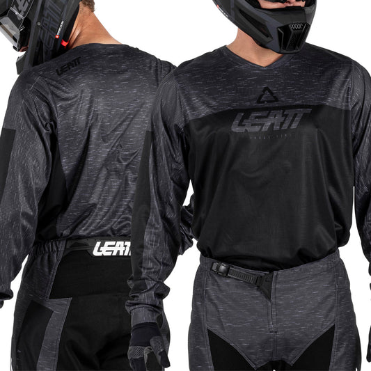 Leatt Moto 3.5 Stealth Black Grey Kit Combo