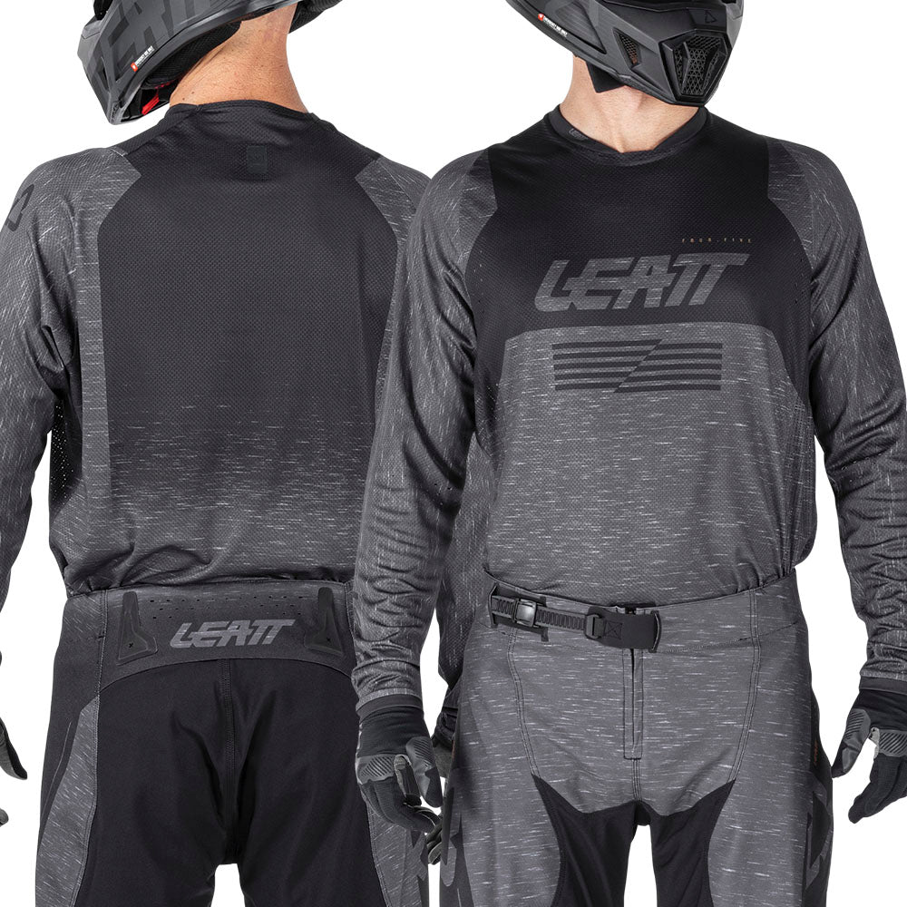 Leatt Moto 4.5 Lite Stealth Black Grey Shirt