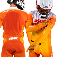 Leatt Moto 5.5 Ultraweld Orange Kit Combo