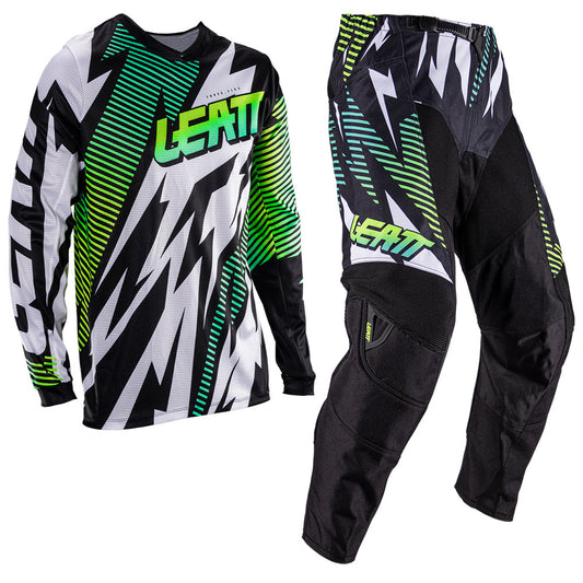 Leatt Junior Moto 3.5 Storm Teal Kit Combo