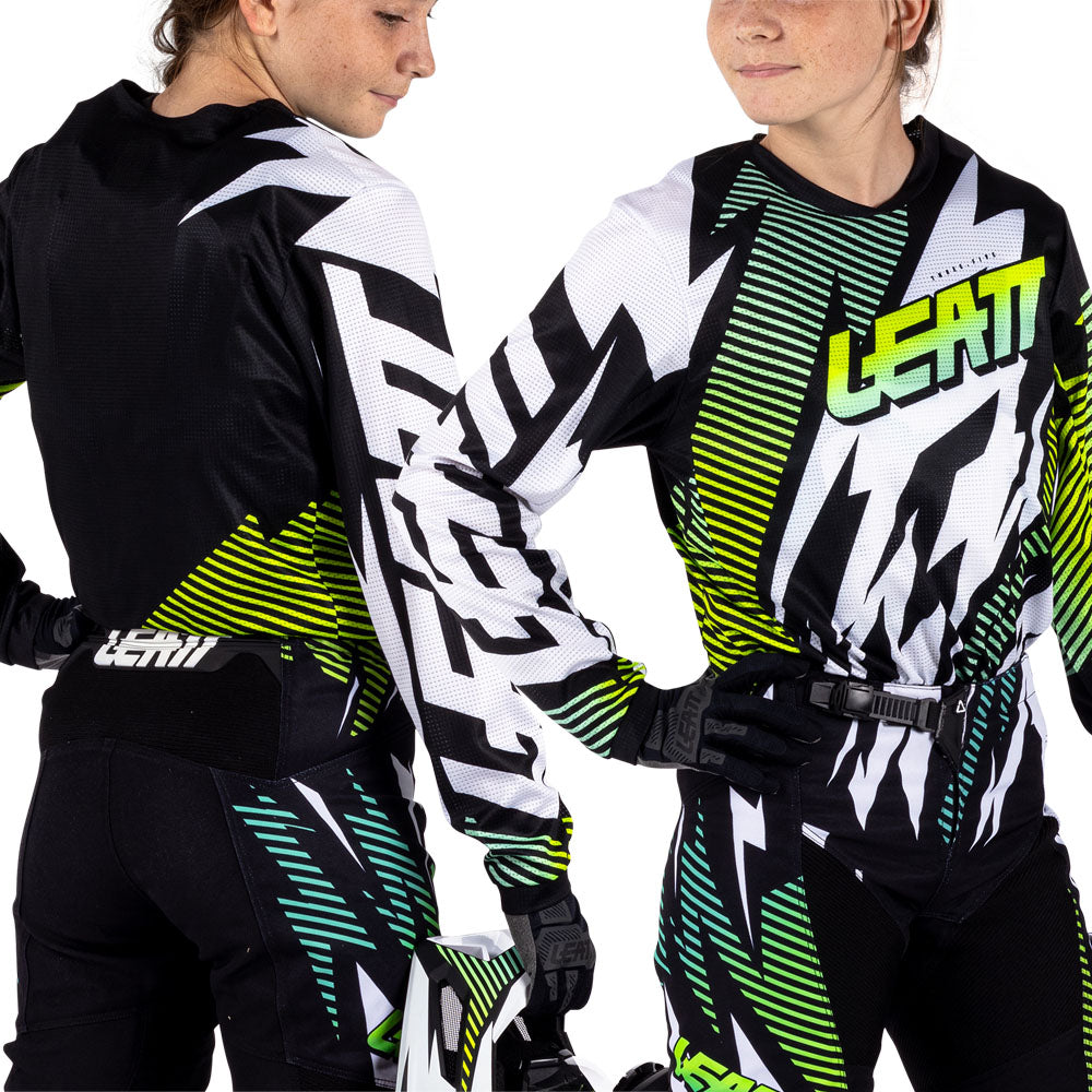 Leatt Junior Moto 3.5 Storm Teal Kit Combo