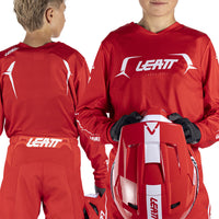 Leatt Junior Moto 3.5 Red Kit Combo