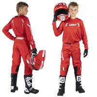 Leatt Junior Moto 3.5 Red Kit Combo