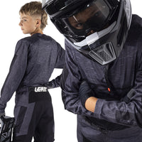 Leatt Junior Moto 3.5 Stealth Black Grey Kit Combo