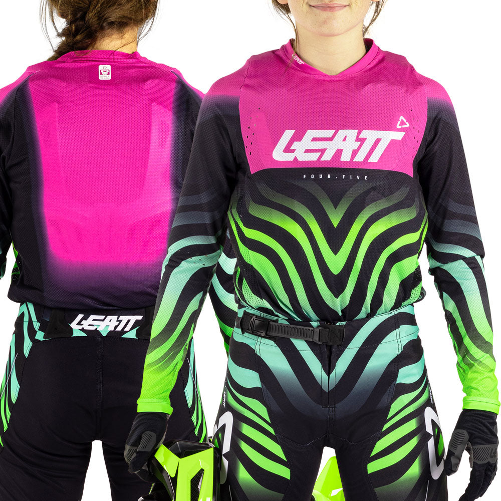 Leatt Junior Moto 4.5 Tiger Pink Kit Combo