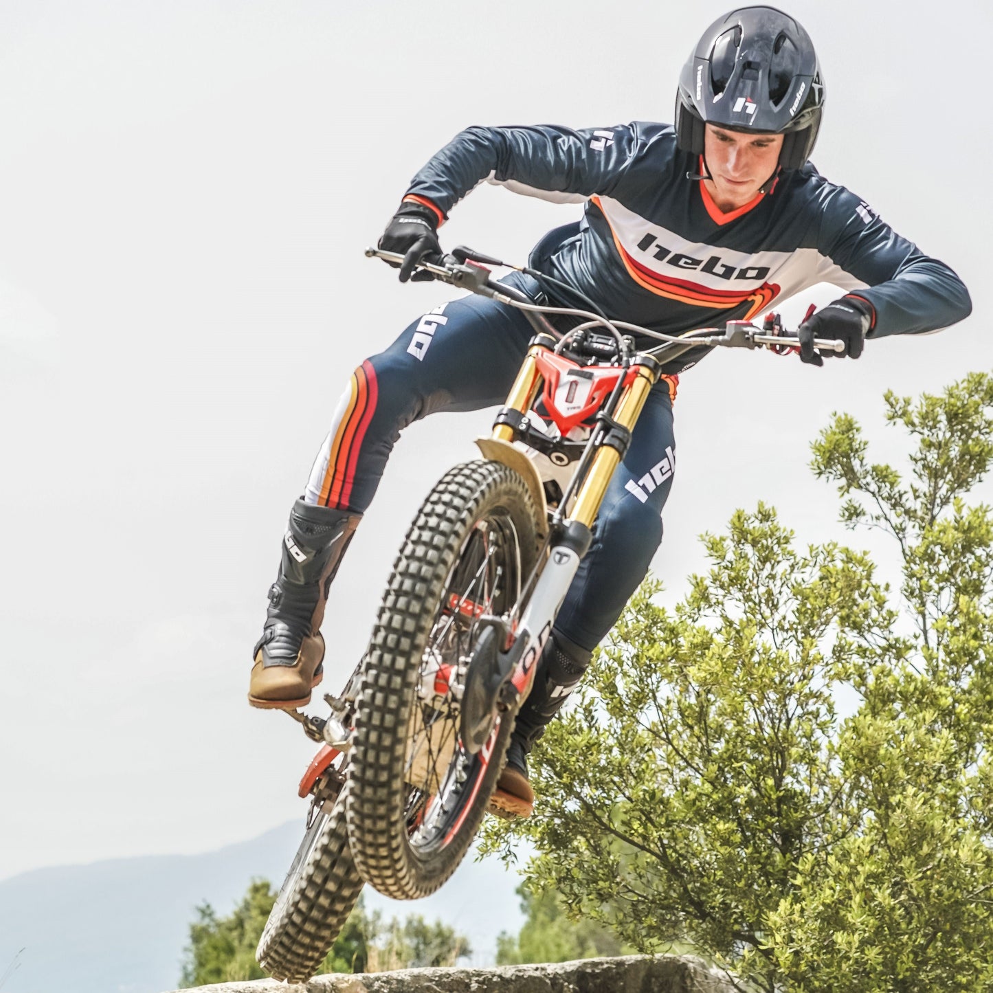 Hebo Trials Kit Combo Pro Retro Red